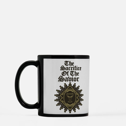 The Sacrifice of the Savior Religious Mug – Inspirational Faith-Based Coffee Cup, Christian Gift for Daily Devotion