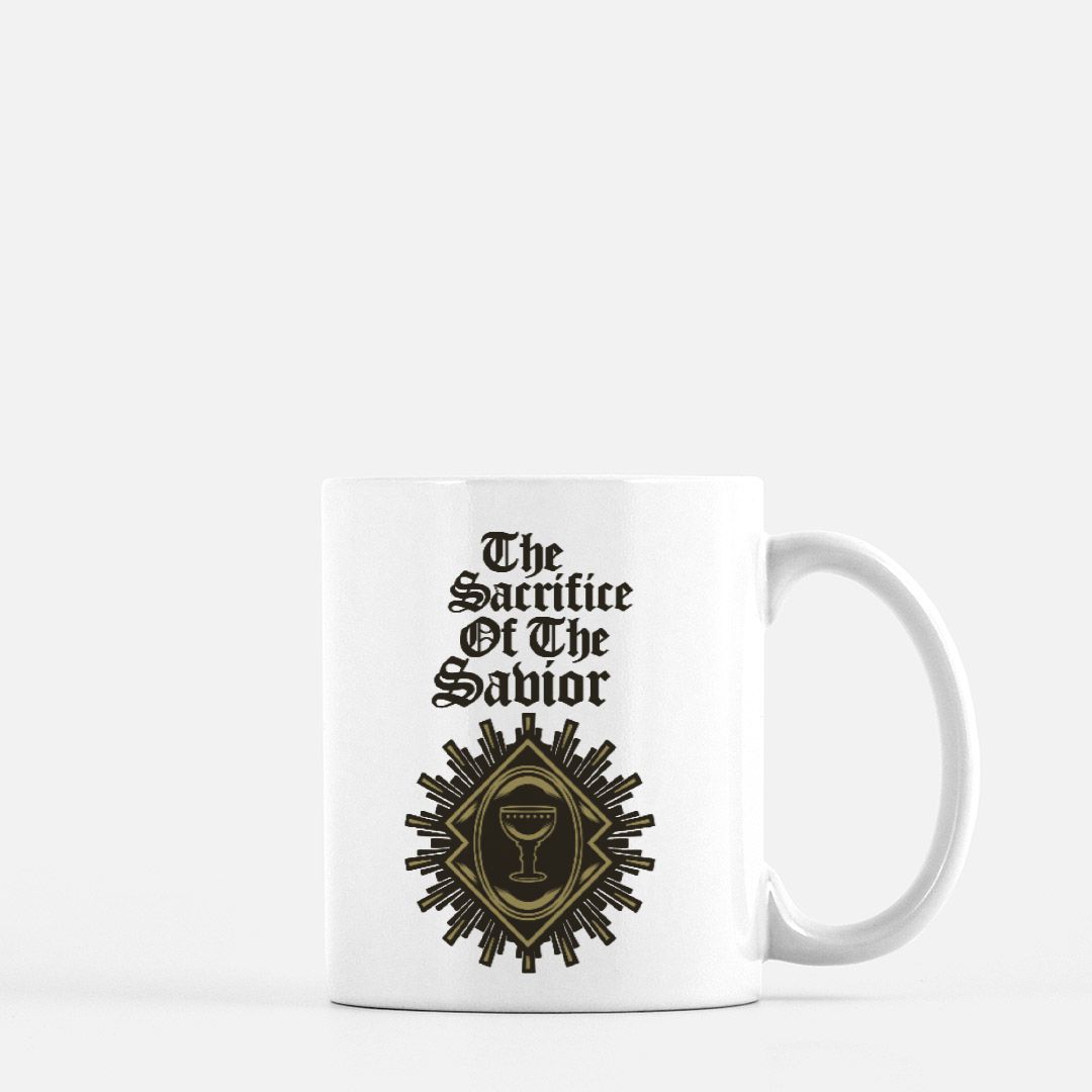 The Sacrifice of the Savior Religious Mug – Inspirational Faith-Based Coffee Cup, Christian Gift for Daily Devotion