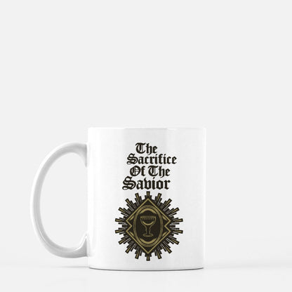 The Sacrifice of the Savior Religious Mug – Inspirational Faith-Based Coffee Cup, Christian Gift for Daily Devotion